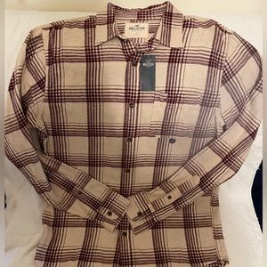 Hollister long sleeve casual shirt size L
